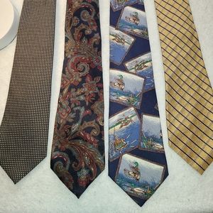 Lot of 4, Men's Designer Ties.